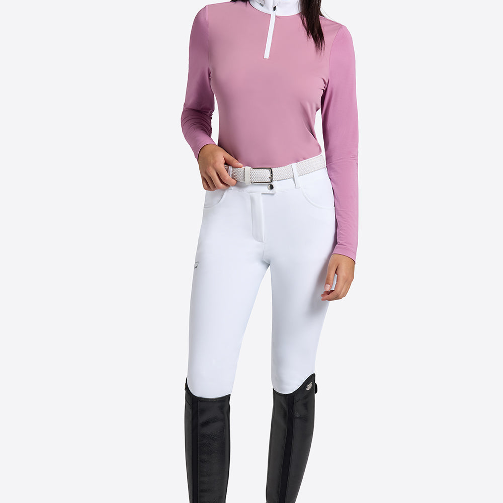 RG wedstrijdshirt Micro Perforated Jersey lange mouwen dames Roze Roze