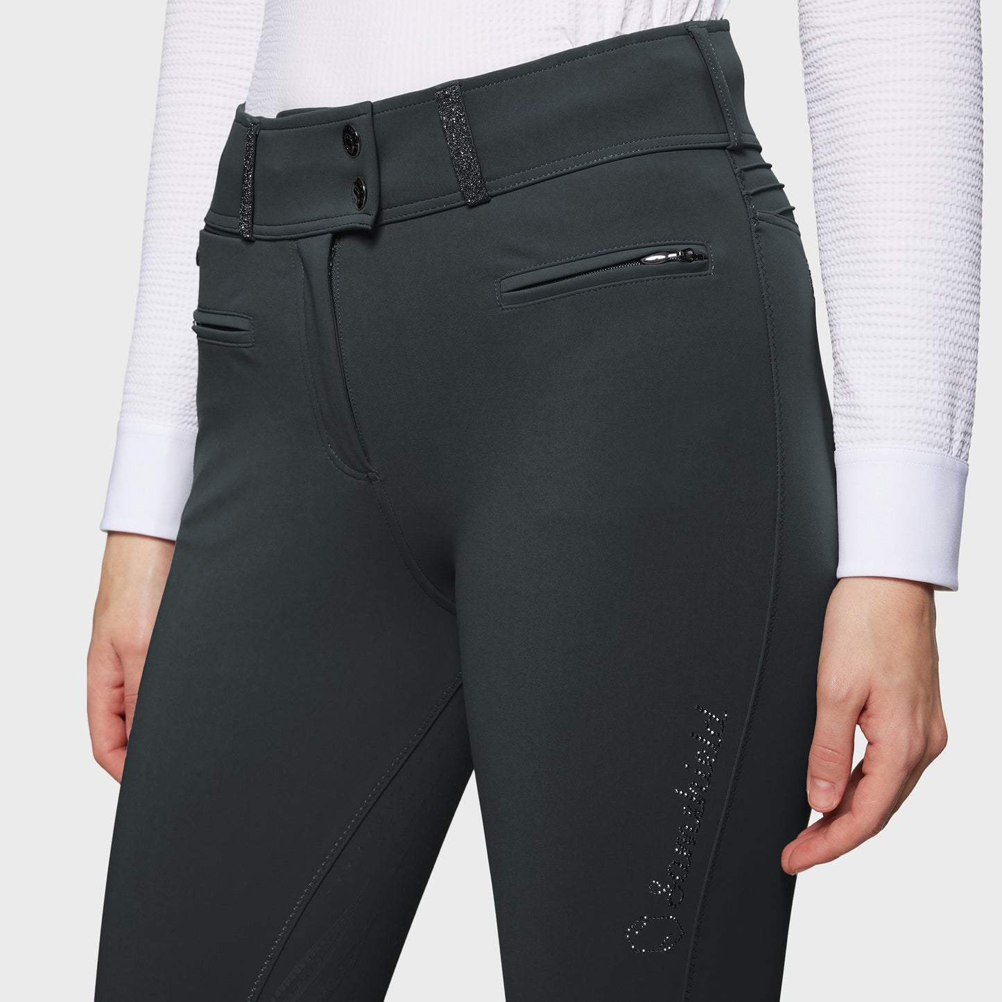 Samshield Riding Breeches Full Grip Ladies Claranova Ultra High Waist Moonless Night