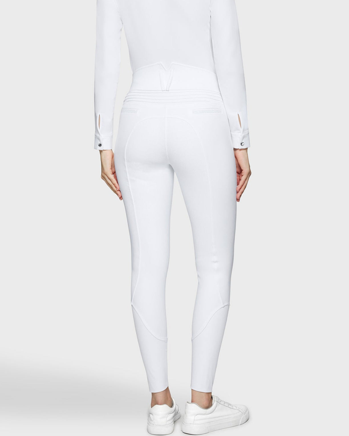 Samshield Rijbroek Full Grip Dames Claranova Extra Hoge Band Wit