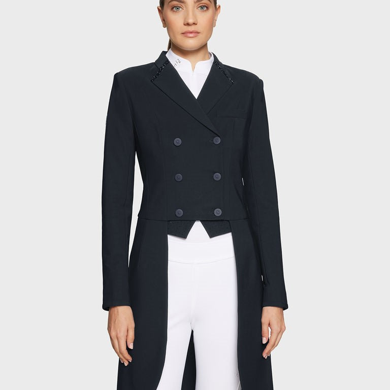 Samshield slipjas wedstrijdjasje Dames Swarovski Crystal Premium Navy Navy FR38