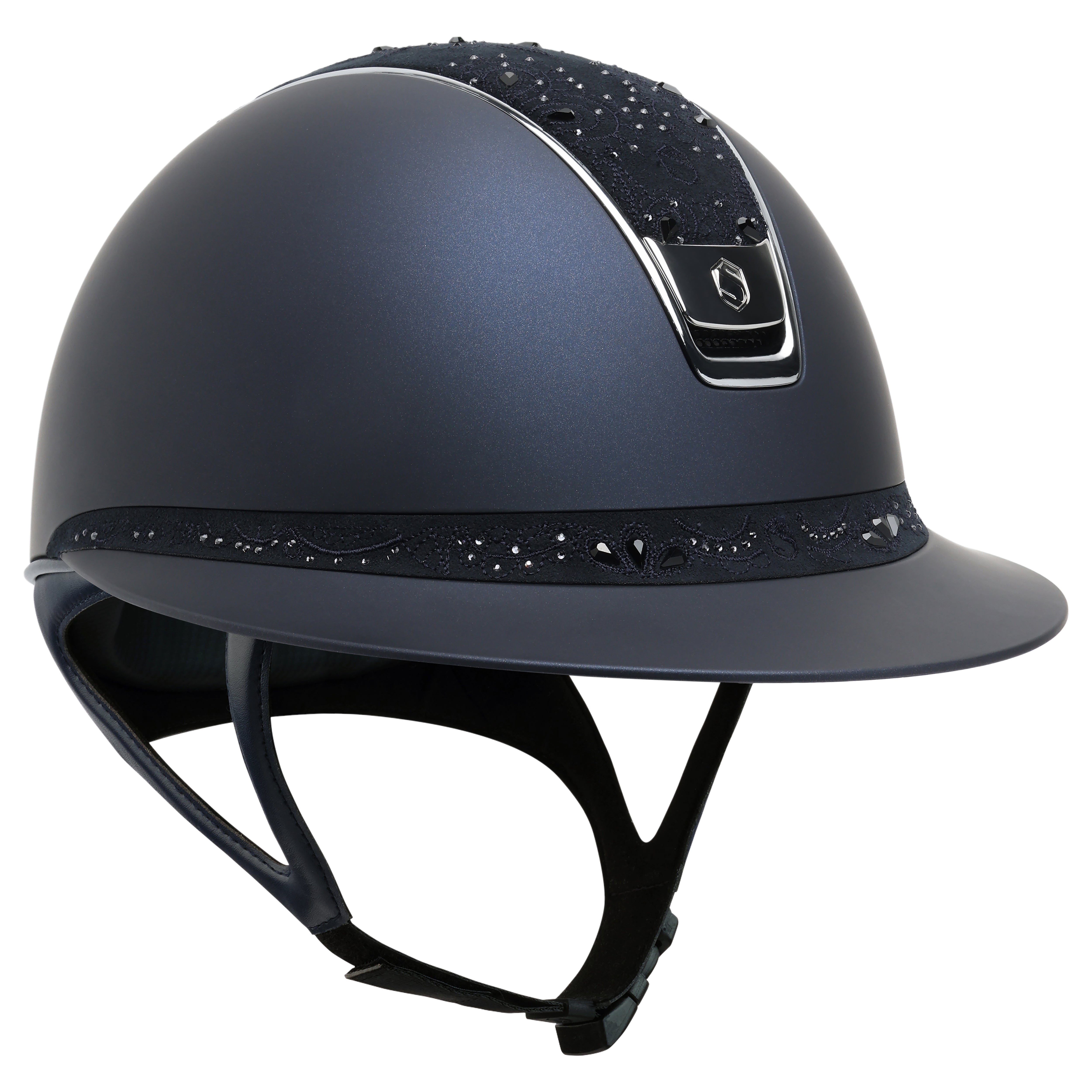 Samshield 2.0 Paardrijhelm Miss Shield Shadowmatt Crystal Bloom Navy