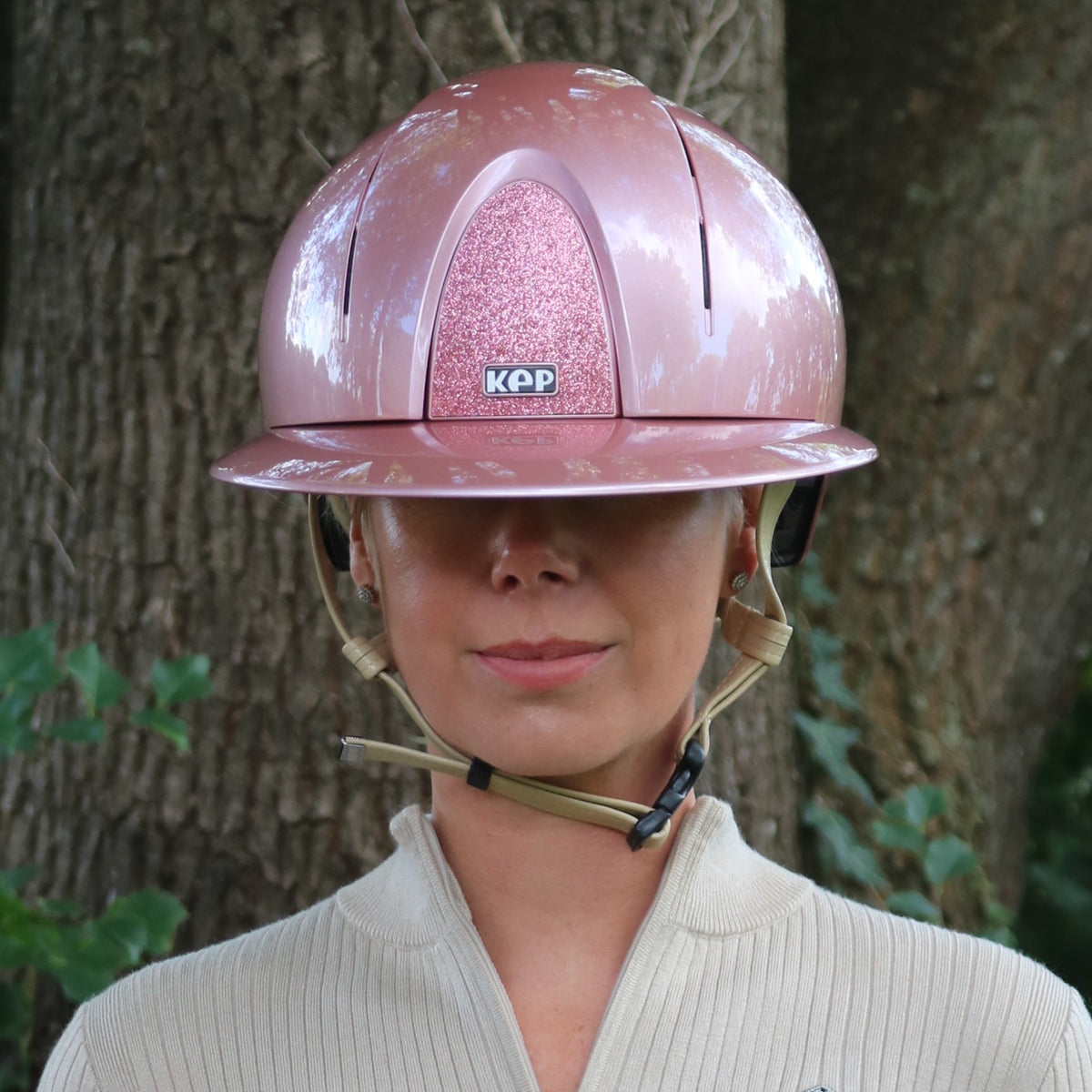 Kep Italia Paardrijhelm Smart Nova Polish Pink Polo Klep Star Insert Cream Kinband Roze