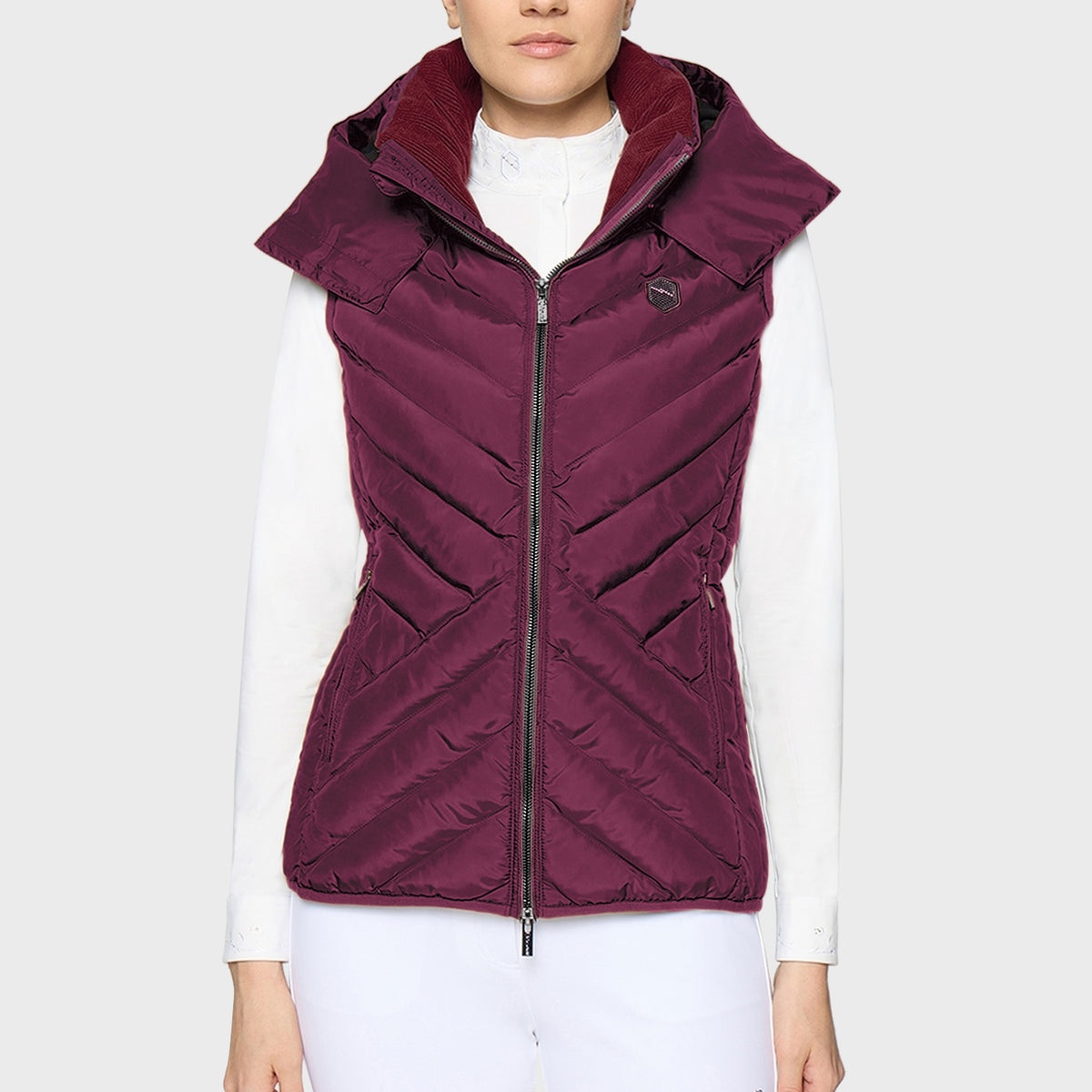 Samshield Puffer Vest Women Chamonix Plum