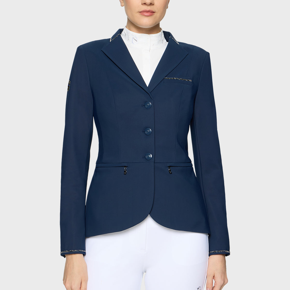Samshield Show Jacket Women Victorine Crystal Fabric Cosmic Blue