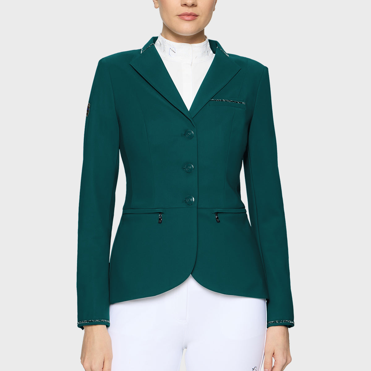 Samshield Show Jacket Women Victorine Crystal Fabric Hunter Green