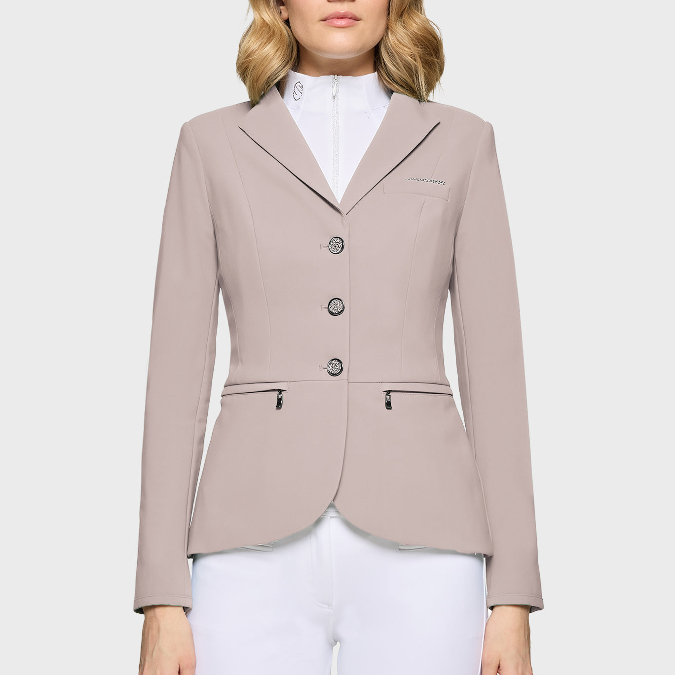 Samshield Paardrijjasje Dames Victorine Crystal Fabric Latte Latte