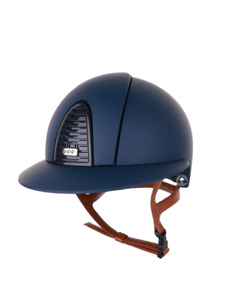 Kep Italia Riding Helmet Cromo 2.0  Matt Polo Peak Blue RAW Frame Beige Chin Strap