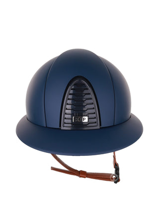 Kep Italia Riding Helmet Cromo 2.0  Matt Polo Peak Blue RAW Frame Beige Chin Strap