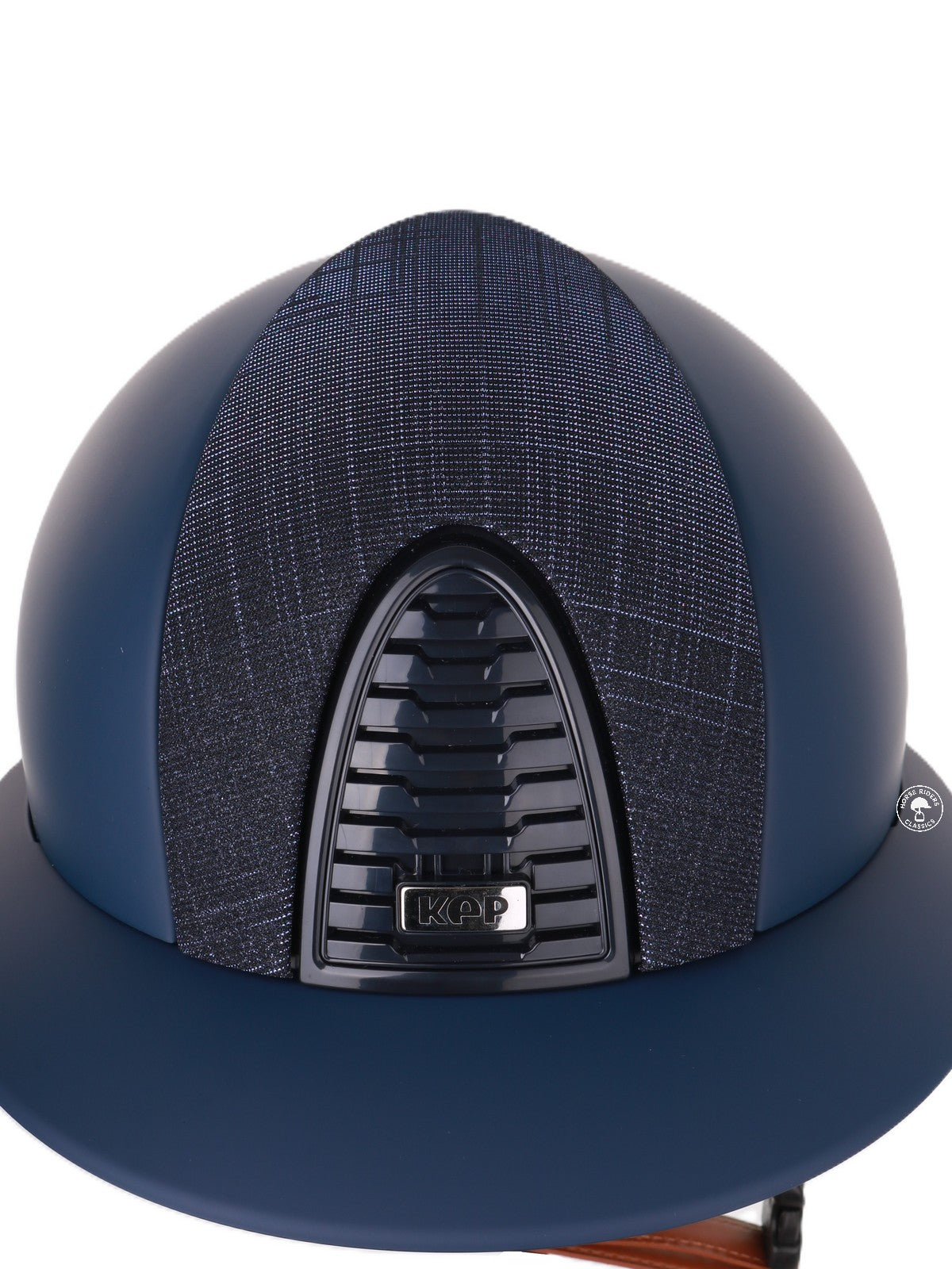 Kep Italia Riding Helmet Cromo 2.0 Matt Polo Peak Blue RAW Frame Galassia Dark Blue Insert Beige Chin Strap
