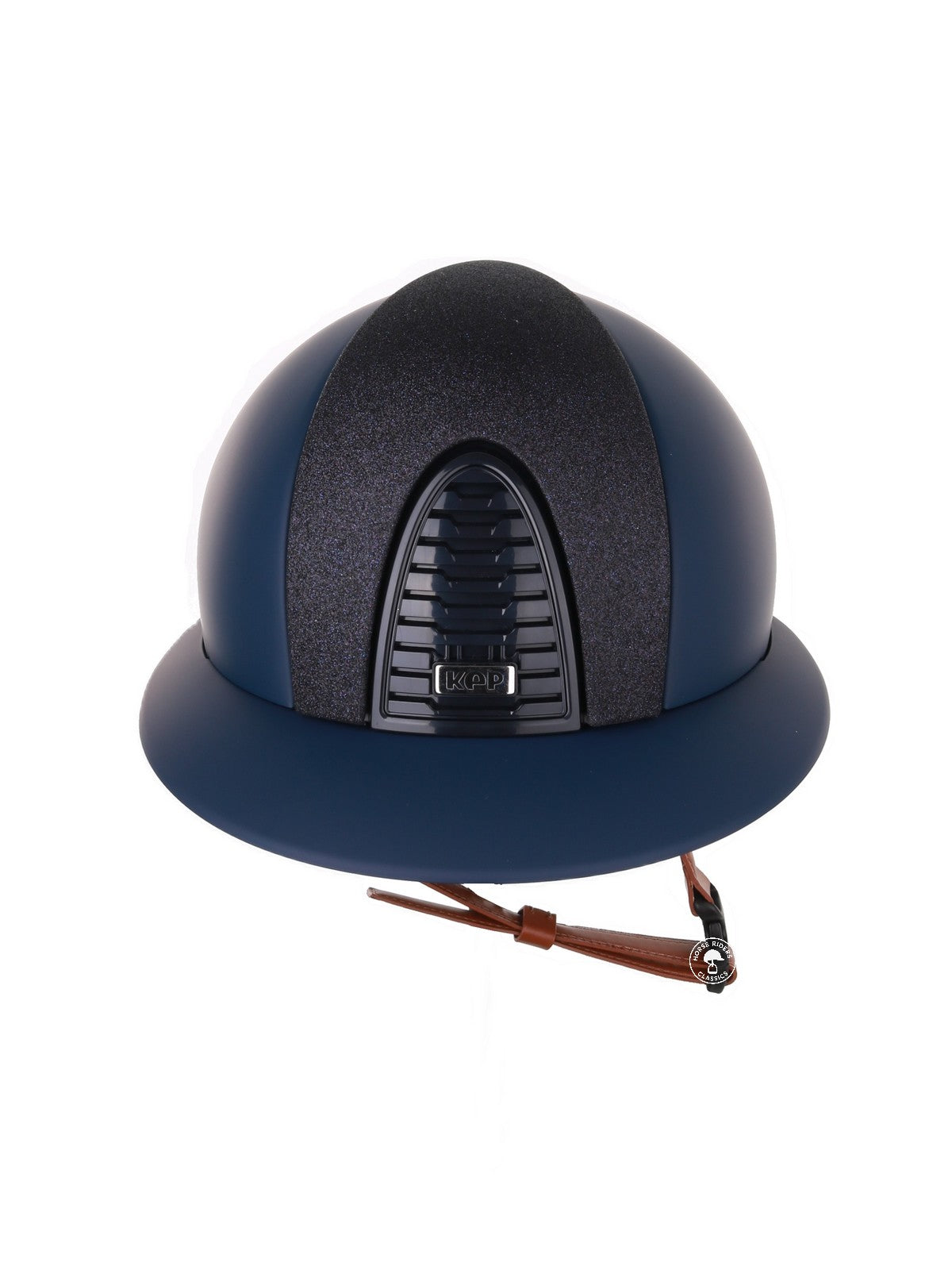 Kep Italia Paardrijhelm Cromo 2.0 Matt Polo Klep Blauw RAW Frame Star Blue Insert Beige Kinband