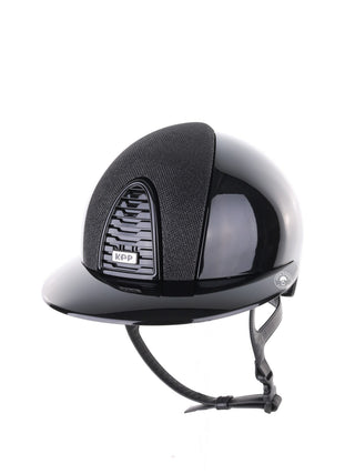 Kep Italia Riding Helmet Cromo 2.0 Polish Polo Peak Black Luminor Insert
