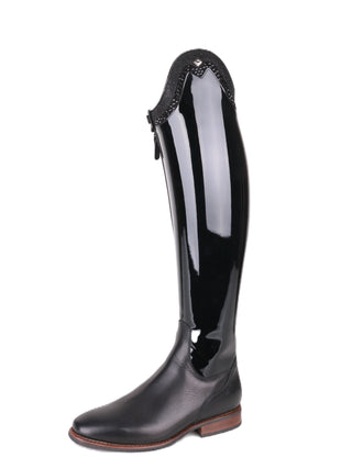 De Niro Bellini Custom Patent Black Riding Boots 39 MA S