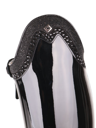 De Niro Bellini Custom Patent Black Riding Boots 39 MA S