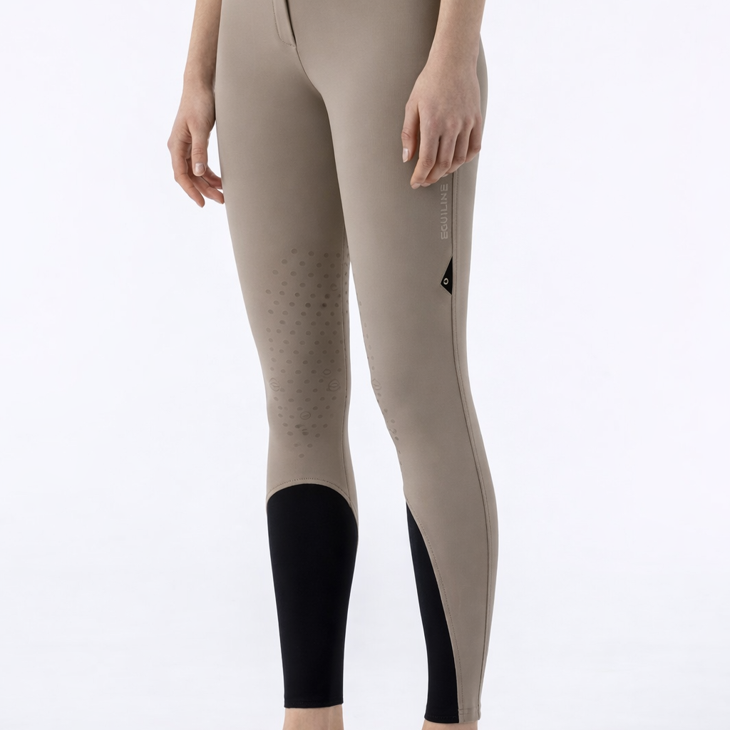 Equiline rijbroek dames full grip hoge band Edisonfh Dune Dune