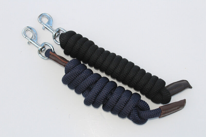 LJ Leathers Lead Rope 2.3m Black