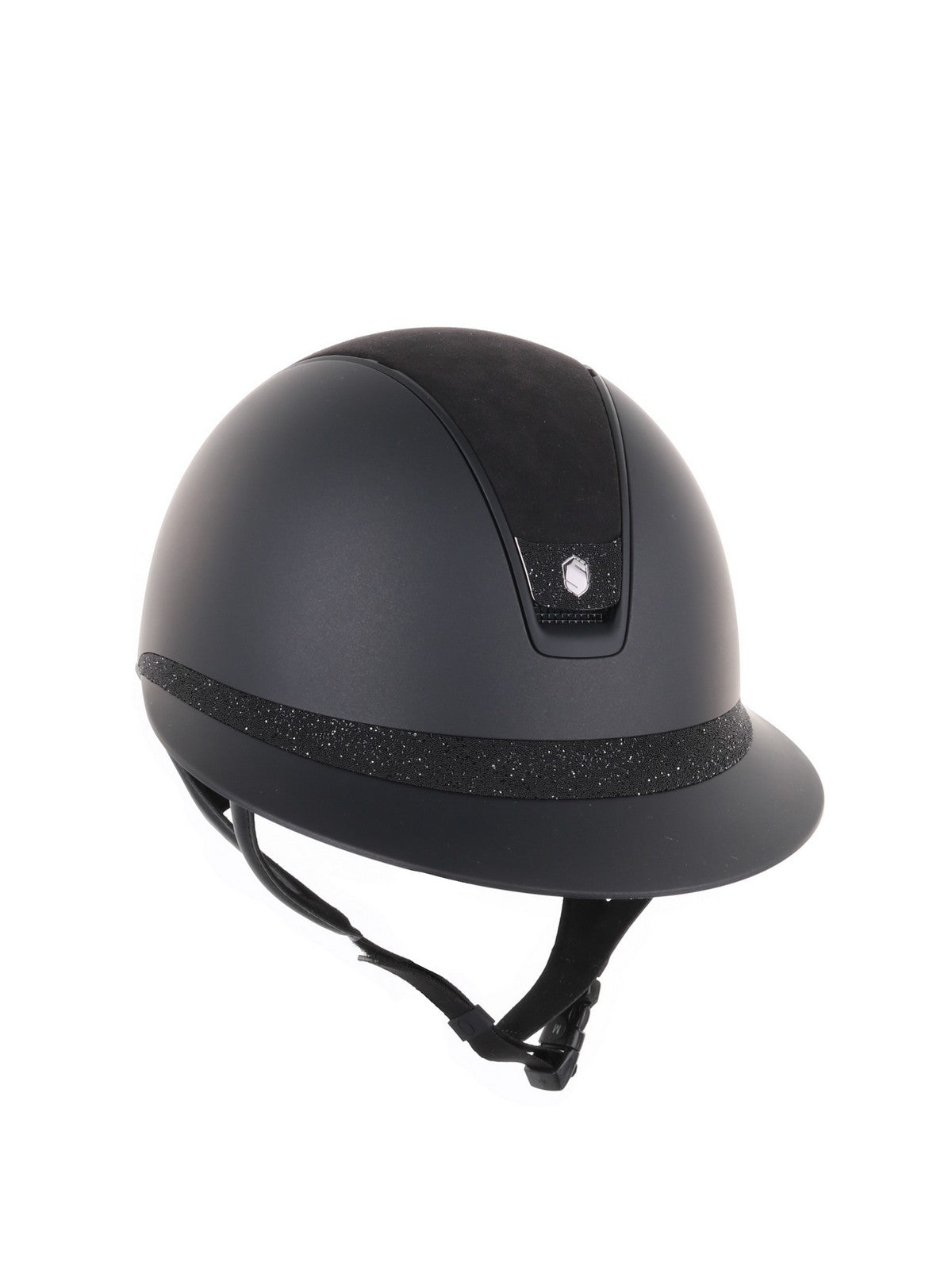 Samshield 2.0 Miss Shield shadowmatt riding helmet Alcantara Crystal Blazon FB Black