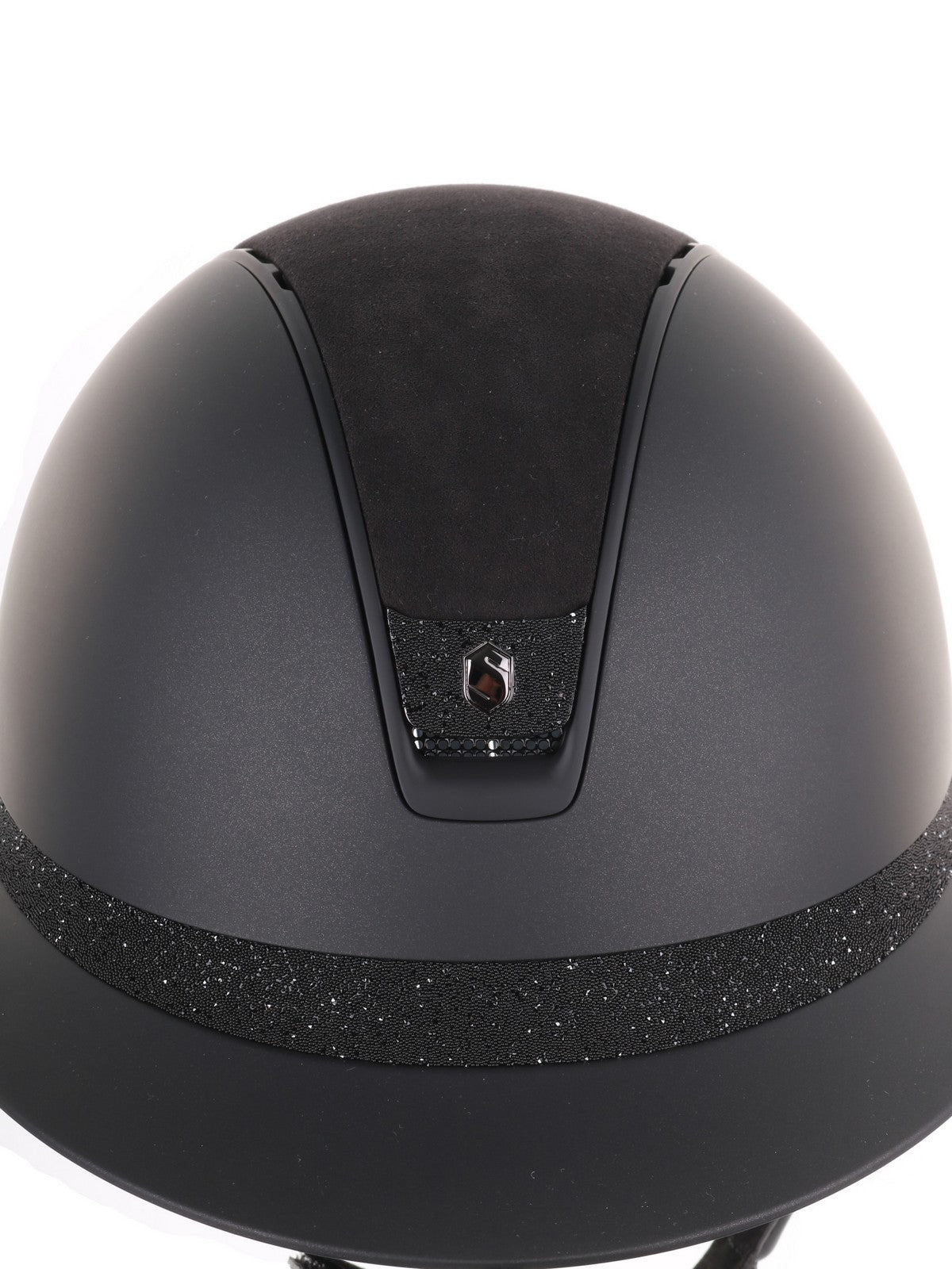 Samshield 2.0 Miss Shield shadowmatt riding helmet Alcantara Crystal Blazon FB Black