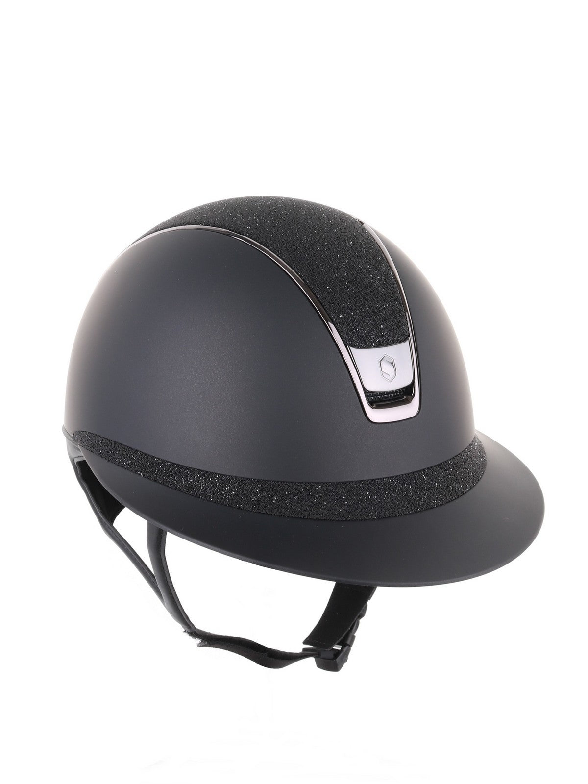 Samshield 2.0 Miss Shield shadowmatt riding helmet Crystal Fabric Black