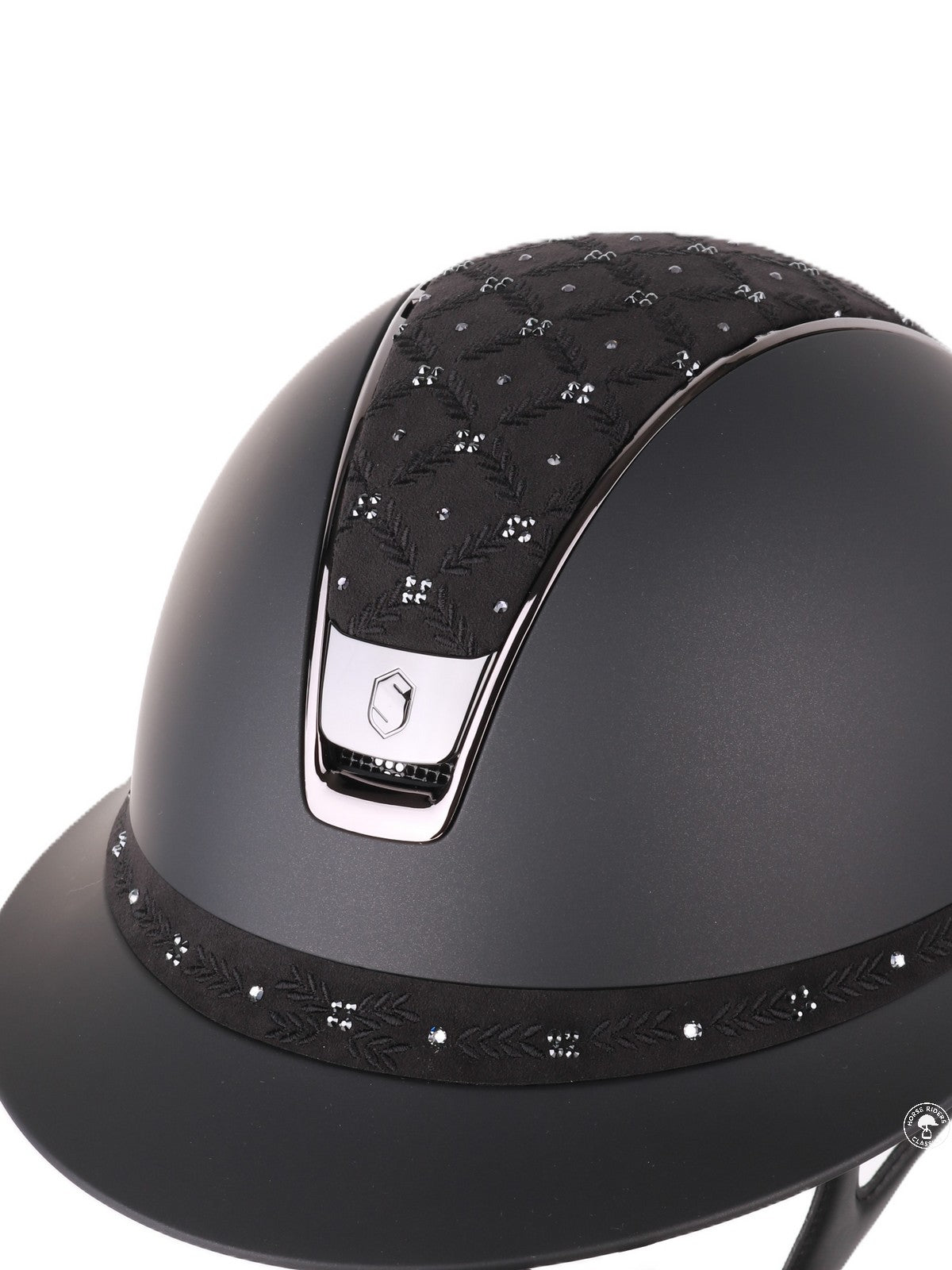 Samshield 2.0 Paardrijhelm Miss Shield Shadowmatt Royal Flower Zwart