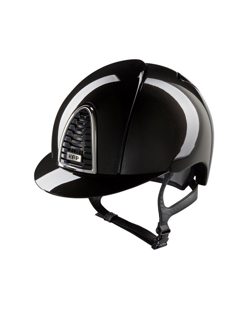 Kep Italia Paardrijhelm Cromo 2.0 Shine Zwart Chrome Frame