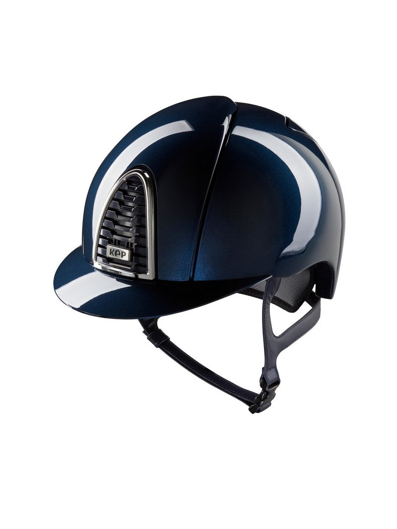 Kep Italia Riding Helmet Cromo 2.0 Shine Blue Chrome Frame – Horse Riders Classics