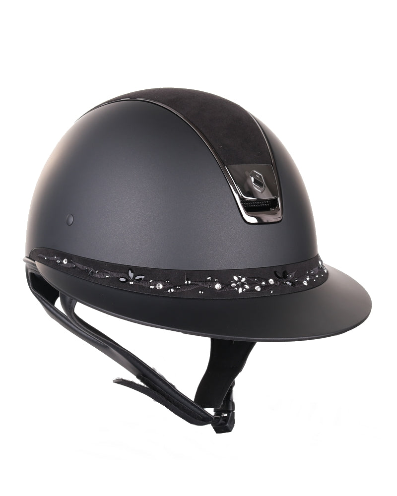 Samshield Miss Shield Flower Swarovski Jewellery Frontal Band Black