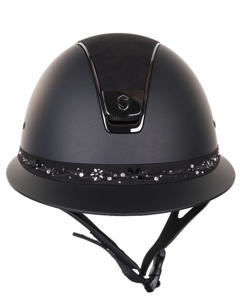 Samshield Miss Shield Flower Swarovski Jewellery Frontal Band Black