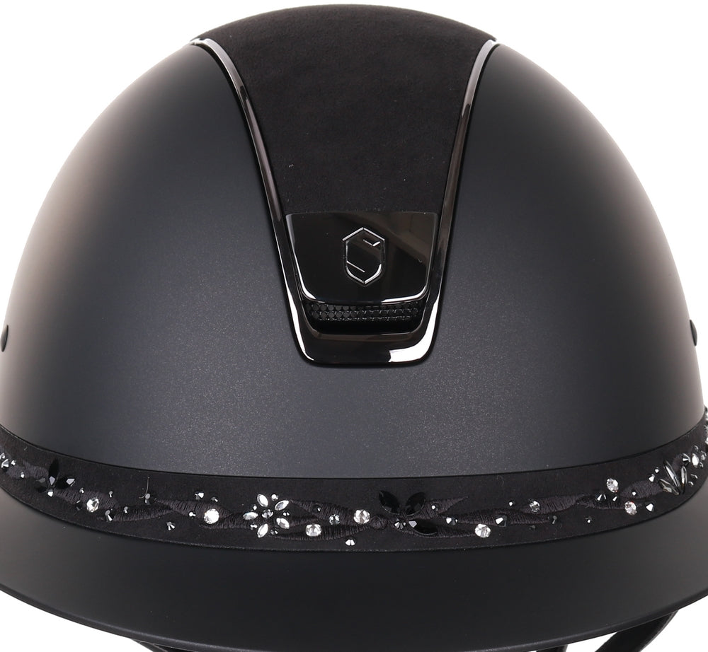 Samshield Miss Shield Flower Swarovski Jewellery Frontal Band Black