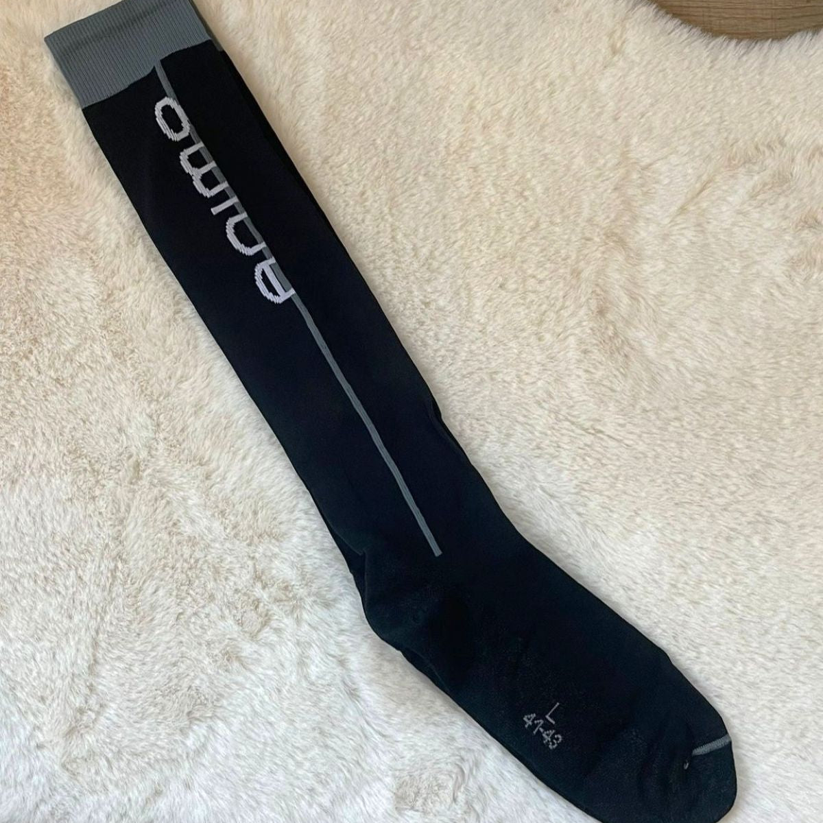 Animo hoge paardrijsokken Tipic Zwart Zwart Large