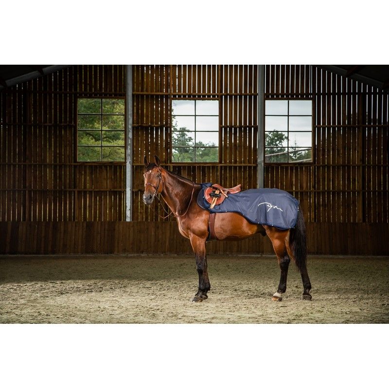 Dyon uitrijdeken 3 in 1 cordura fleece Navy - equi-exclusive