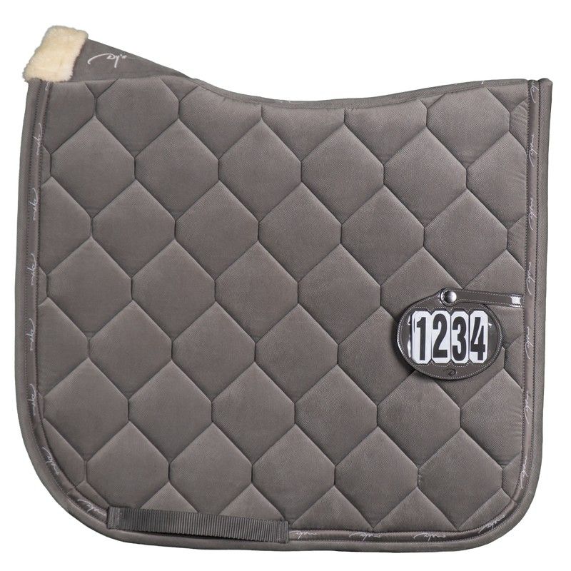 Dyon Corduroy Dressage Saddle Pad Grey