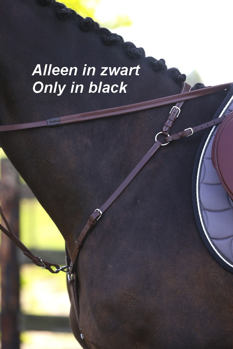 LJ Leathers New Pro voortuig met brug Zwart Zwart Full