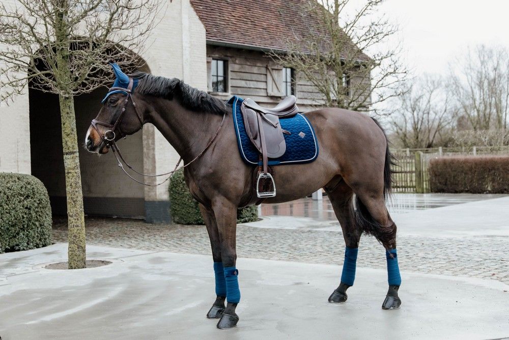 Kentucky Horsewear Saddle Pad Basic Velvet Dressage blue