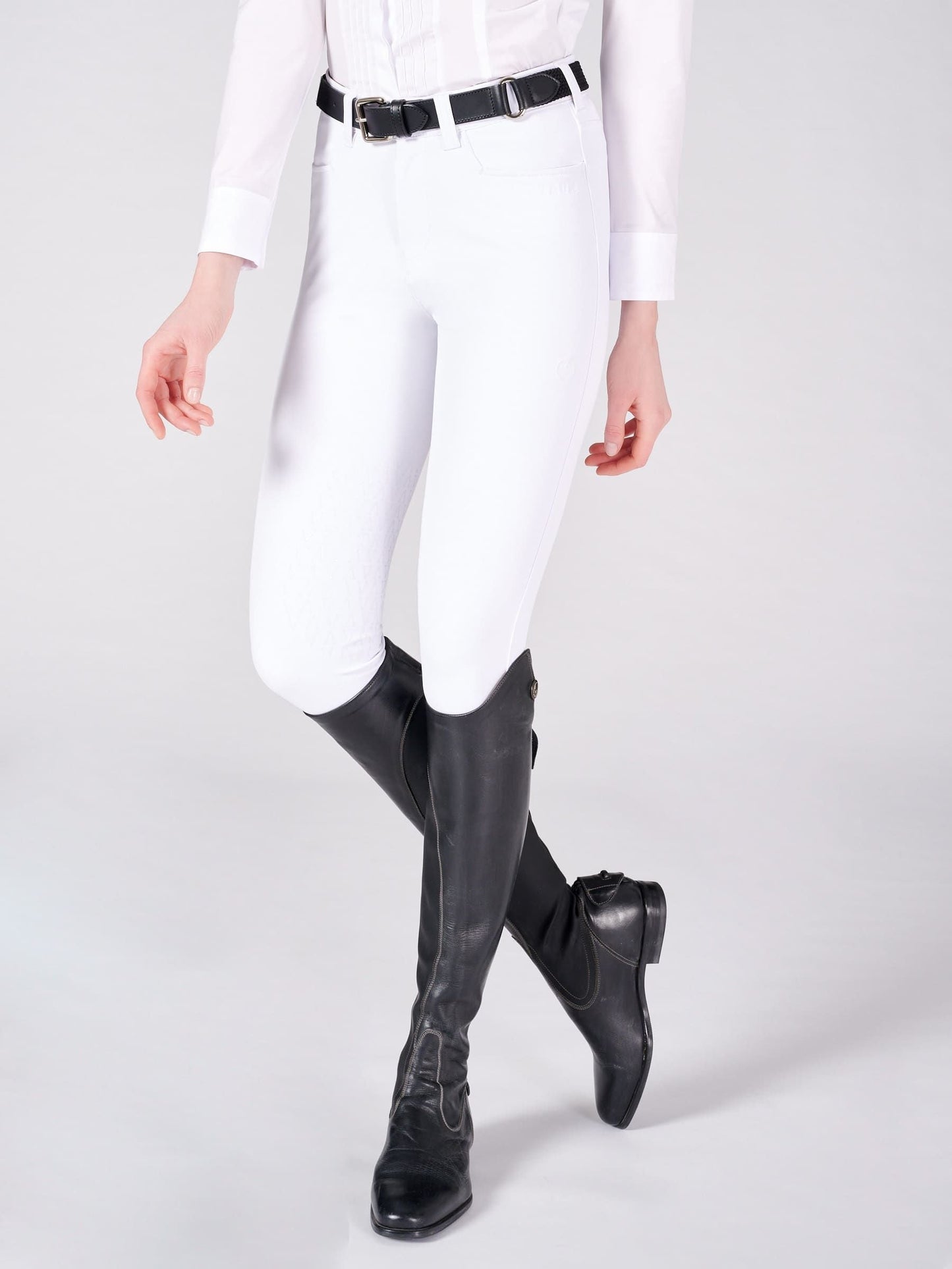 Vestrum ladies riding breeches knee grip Syracuse White