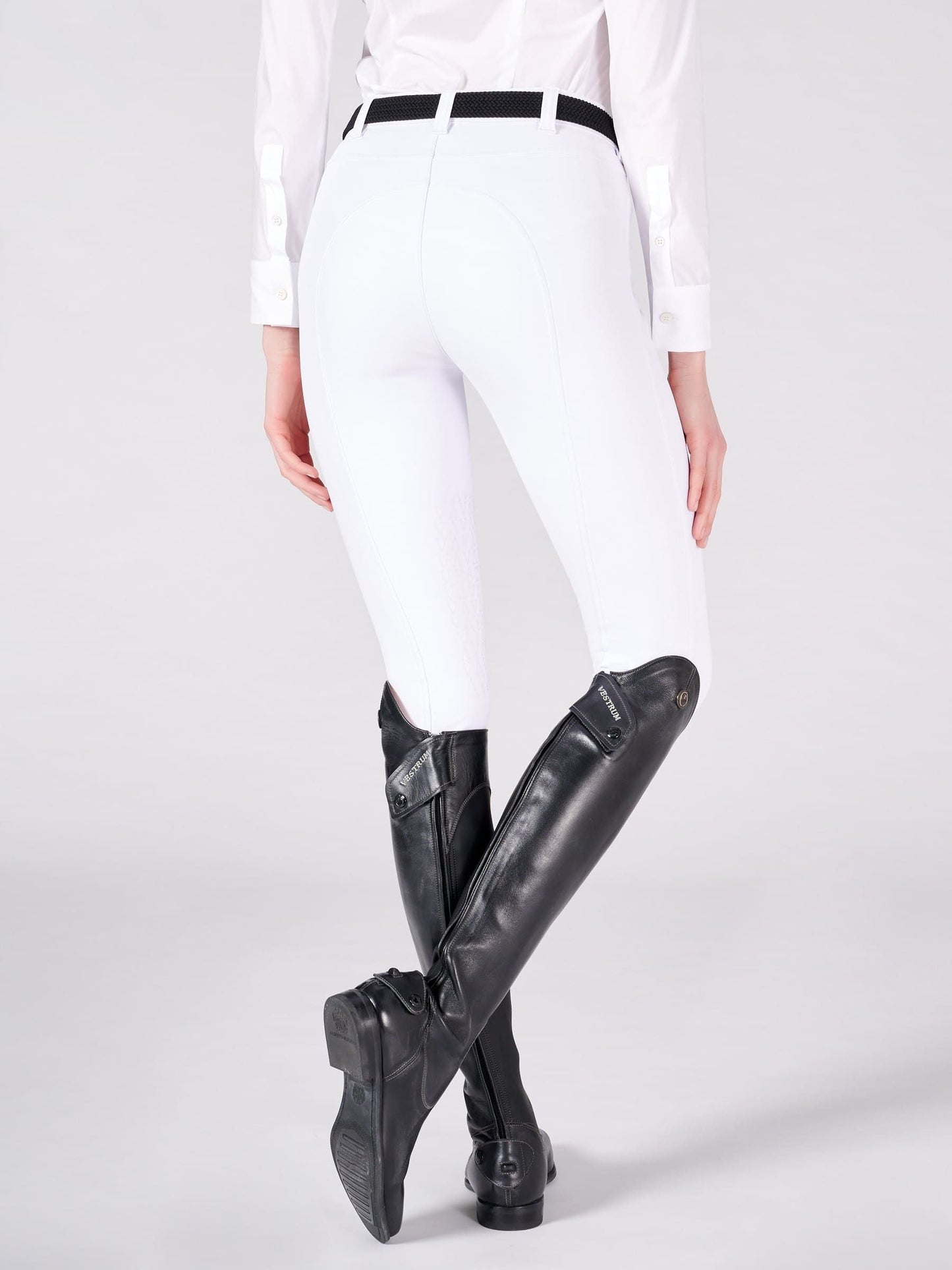Vestrum ladies riding breeches knee grip Syracuse White