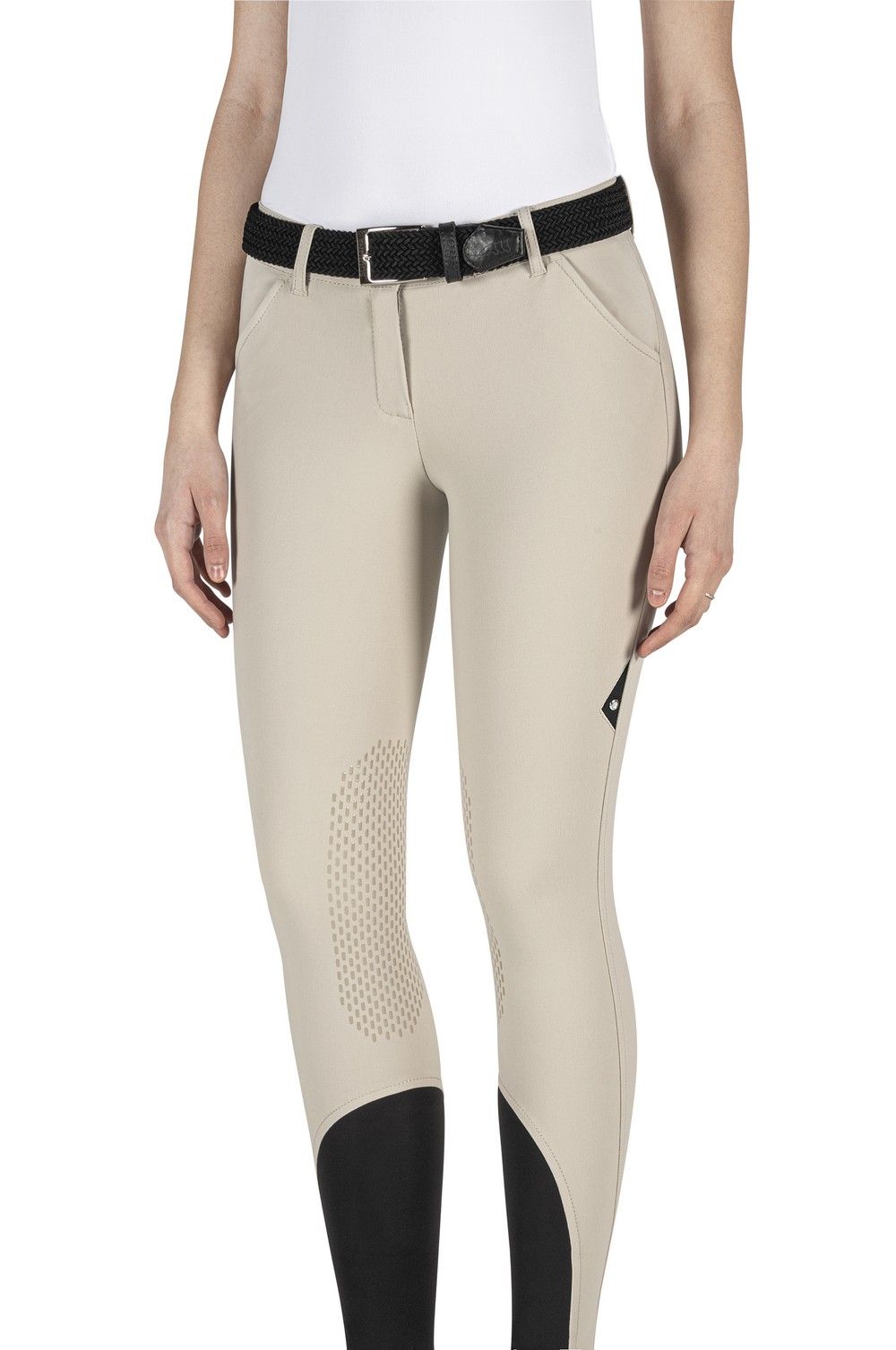 Equiline riding breeches ladies knee grip Brendak Beige