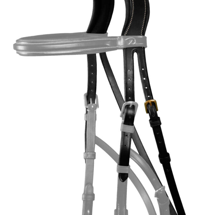 Dyon D Collection Hackamore Kopstuk Zwart Cob Zwart