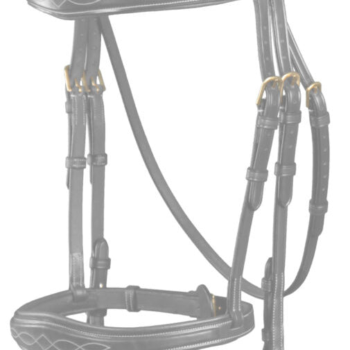 Dyon D Collection sperriem breed (13mm) zwart Zwart Full