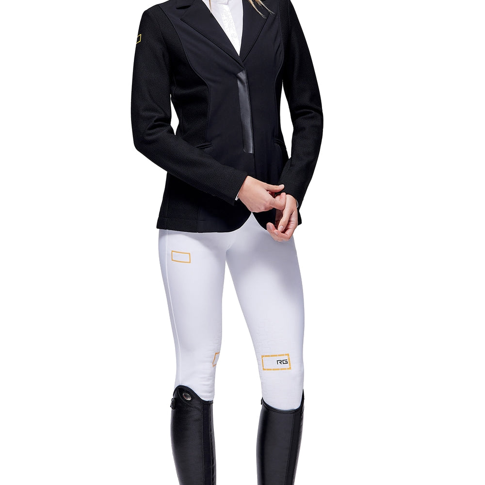 RG Wedstrijdjasje Jersey and Mesh Zip Dames Zwart Zwart