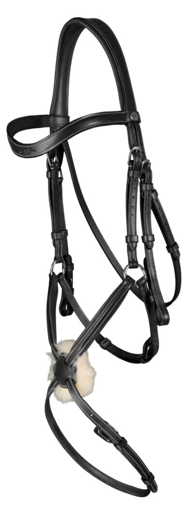 Dyon Working Collection figure 8 noseband bridle Black