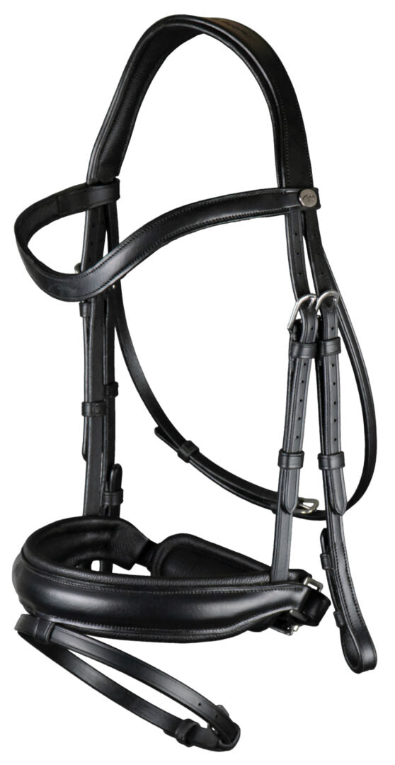 Dyon Working Collection Large Crank Noseband bridle Matt Black