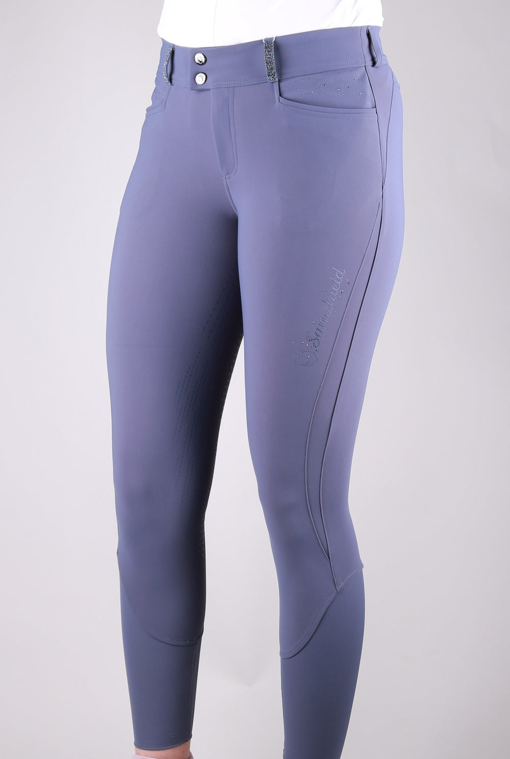 Samshield Riding Breeches Full Grip Ladies Sellia Slate Grey