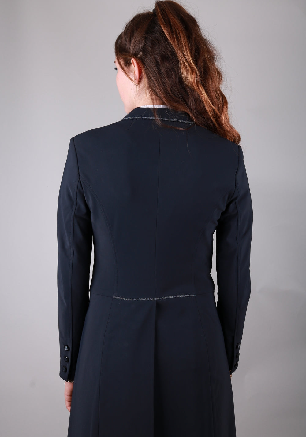 Samshield Dressage Tight Ladies Crystal Fabric Navy
