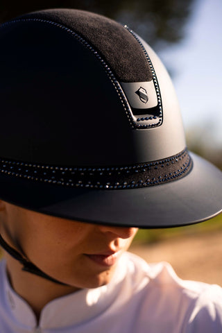 Samshield 2.0 Miss Shield shadowmatt riding helmet Tiara FB 300 swat Black
