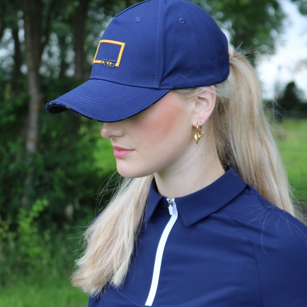 RG Print Baseball pet Navy – Horse Riders Classics