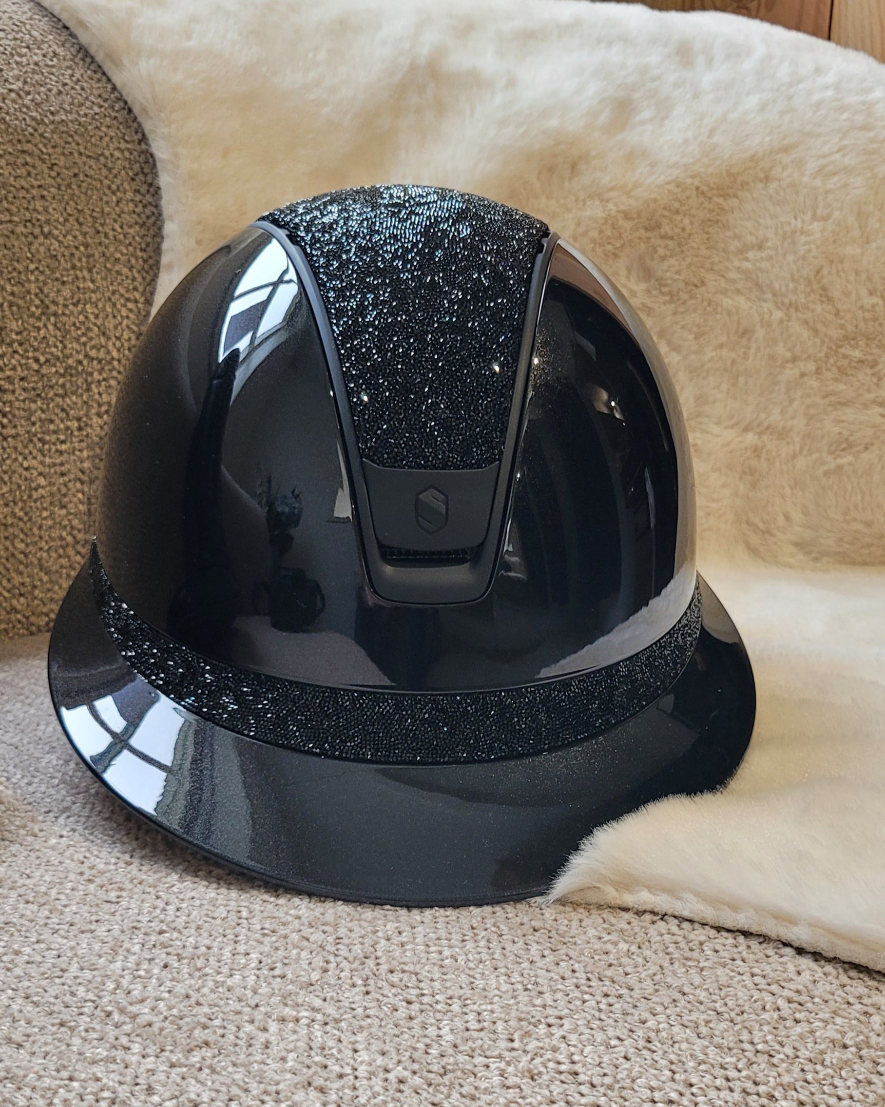 Samshield 2.0 Paardrijhelm Miss Shield Shadowglossy Ultra Fine Rock Zwart