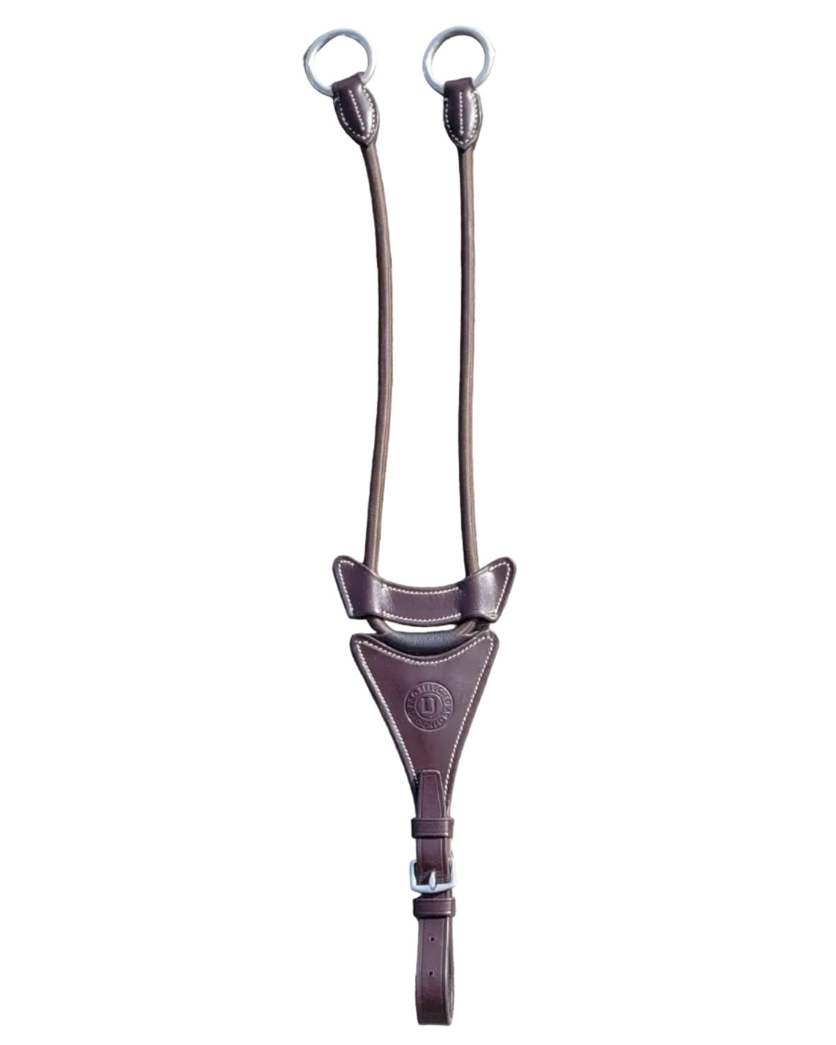 LJ Leathers Pro Selected Elastische Martingaalvork Full bruin-zilver