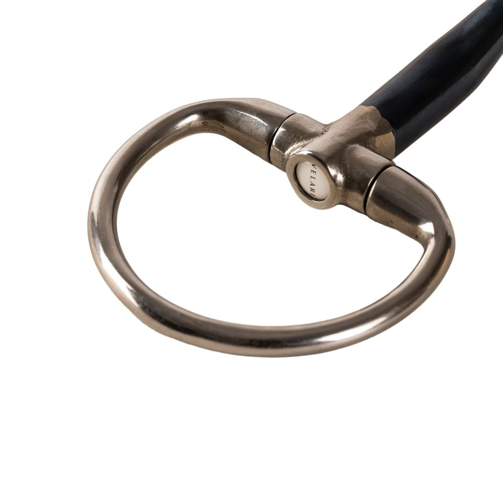 Velari Eggbutt Snaffle Double Jointed Sweet Iron 14 mm