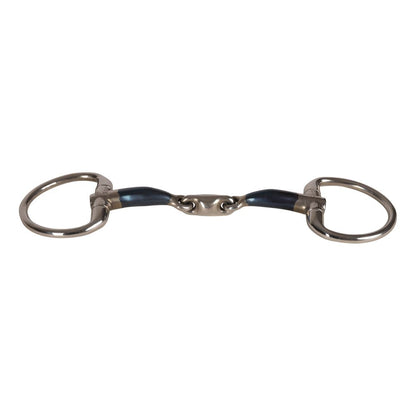 Velari Eggbutt Snaffle Double Jointed Sweet Iron 14 mm