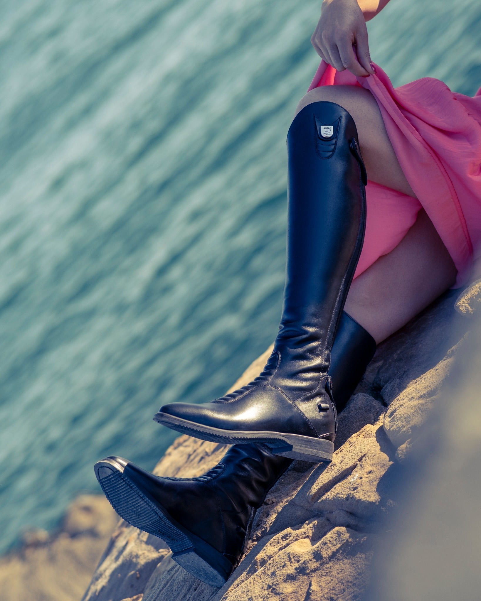 Tucci paardrijlaarzen kalfsleder Harley zwart